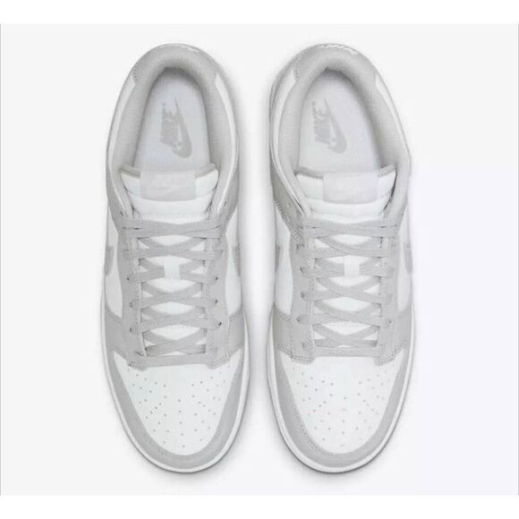 NWB NIKE Dunk Low Retro "White/Grey Fog" Sneakers Size 9 - Picture 4 of 6